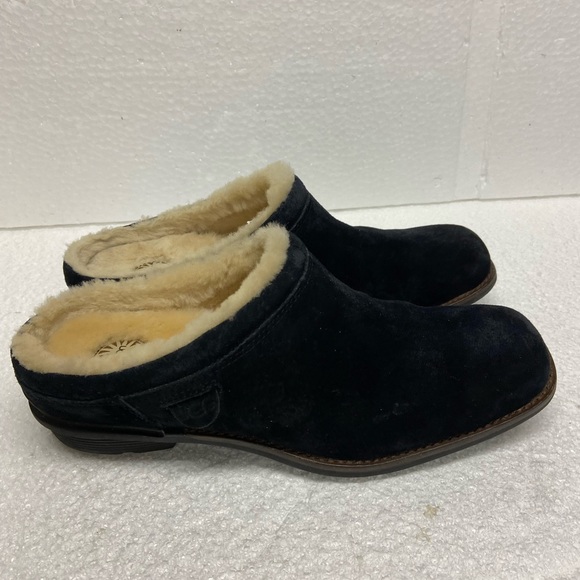 UGG Shoes - UGG Australia Women’s Shoreham Clog Black Suede Slip On Size 7